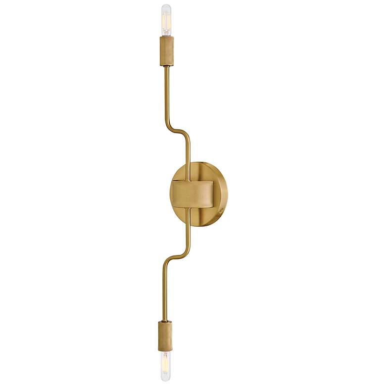 Image 4 Lark Austen Medium Two Light Sconce Lacquered Brass more views