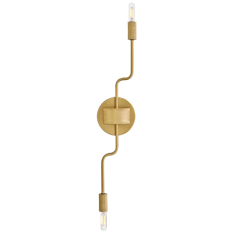 Image 5 Lark Austen Medium Two Light Sconce Lacquered Brass more views