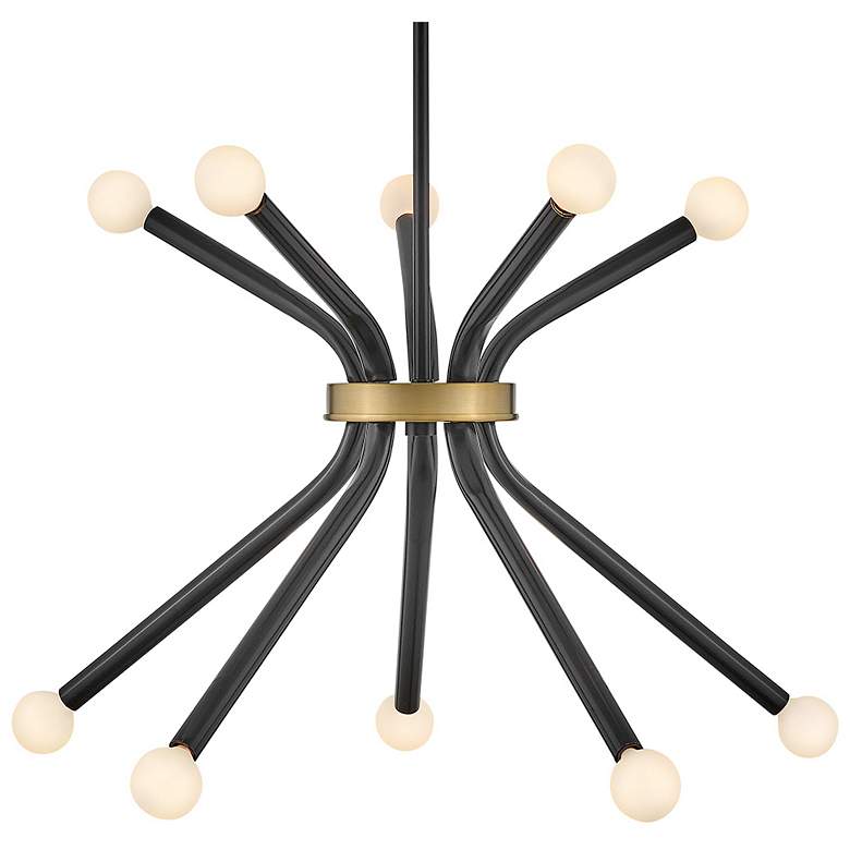 Image 4 Lark Axton Chandelier Medium Single Tier Chandelier Black more views