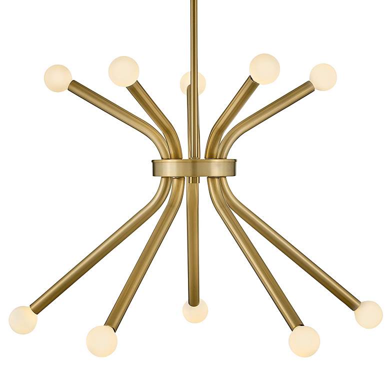 Image 2 Lark Axton Chandelier Medium Single Tier Chandelier Lacquered Brass more views