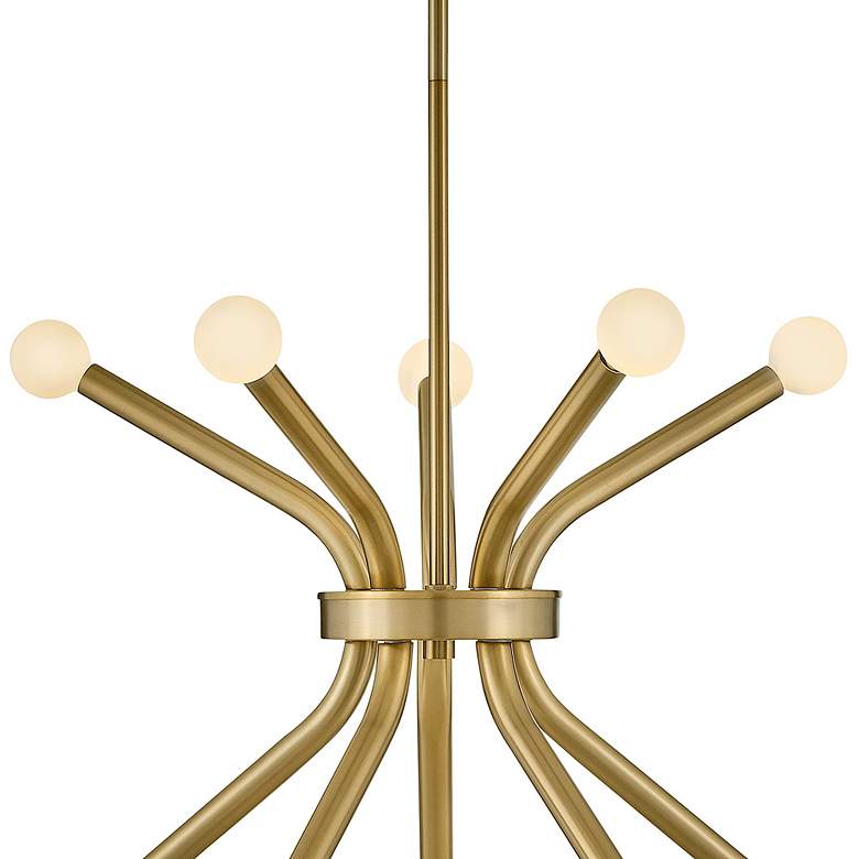 Image 3 Lark Axton Chandelier Medium Single Tier Chandelier Lacquered Brass more views