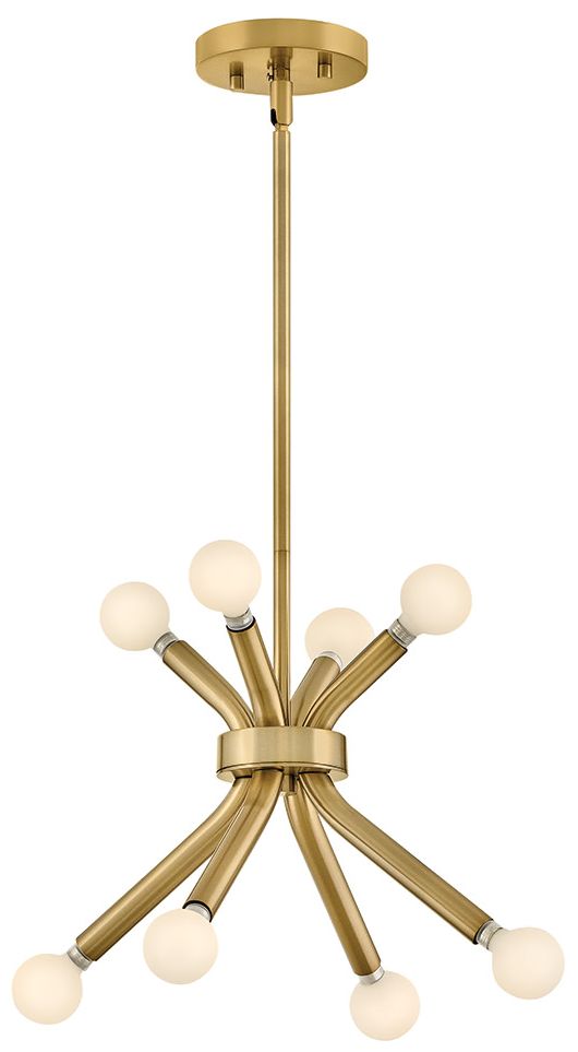 Image 3 Lark Axton Small Convertible Pendant 12.5" Lacquered Brass more views