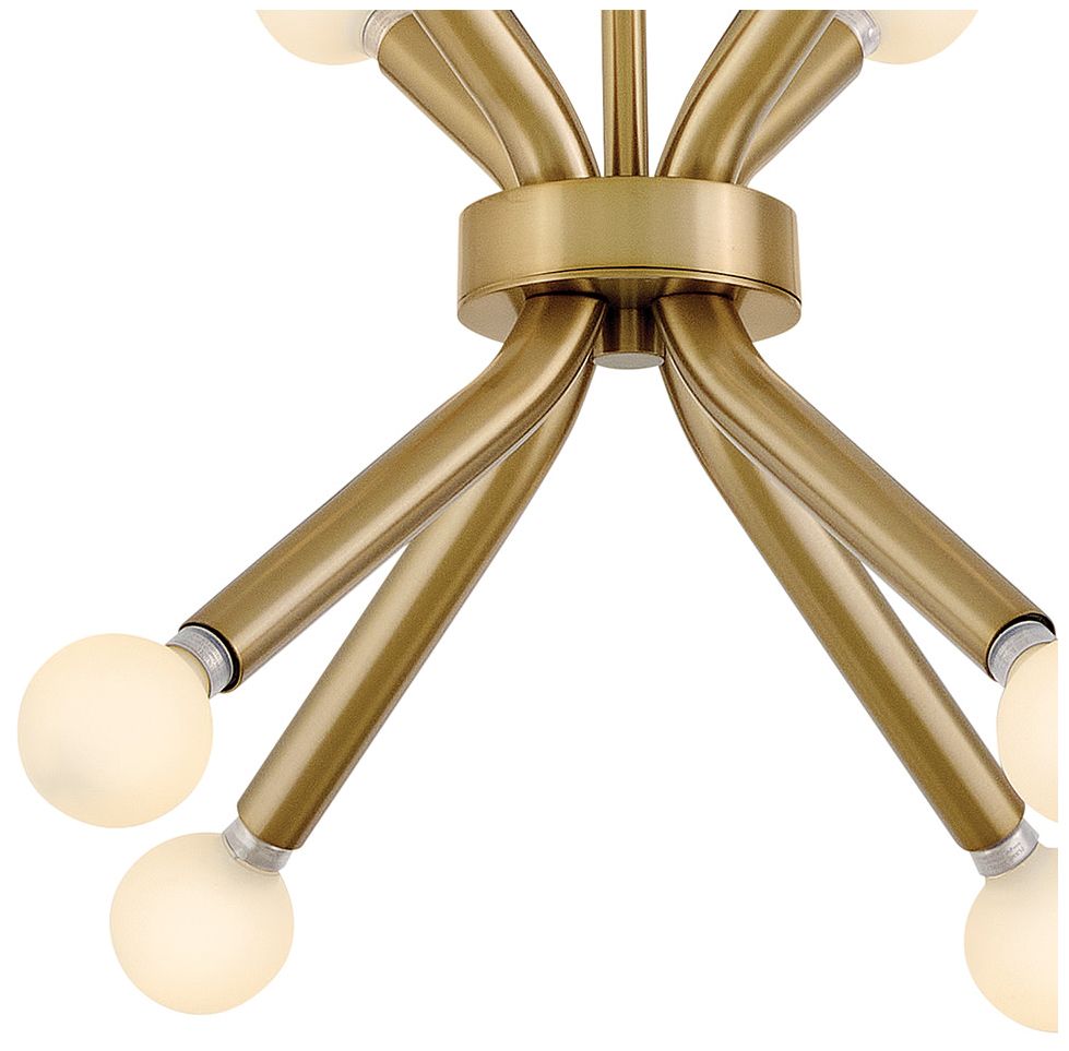 Image 4 Lark Axton Small Convertible Pendant 12.5" Lacquered Brass more views