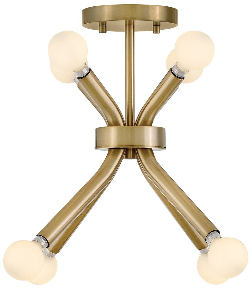 Image 7 Lark Axton Small Convertible Pendant 12.5" Lacquered Brass more views