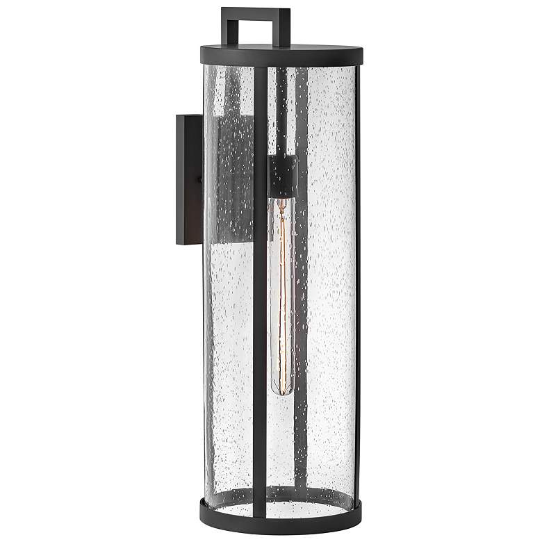 Image 1 Lark Banks Outdoor Large Wall Mount Lantern Black