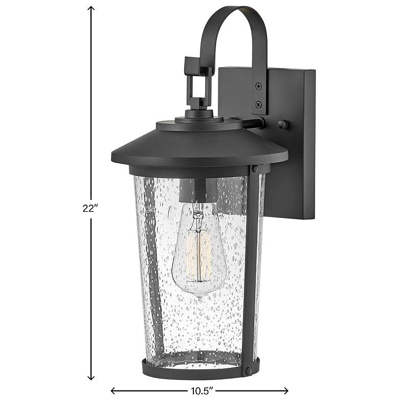 Image 5 Lark-Banks Outdoor-Small Wall Mount Lantern-Black more views