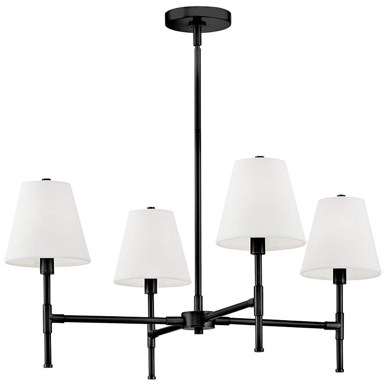 Image 4 Lark Beale Medium Single Tier Chandelier Black more views