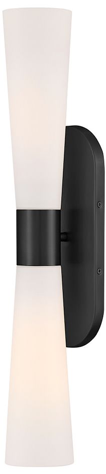 Lark Beau Large Two Light Sconce 24" Black