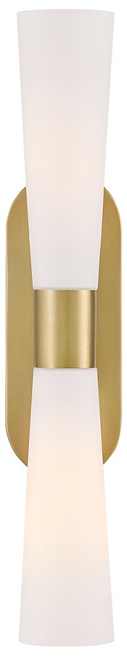 Lark Beau Large Two Light Sconce 24" Lacquered Brass