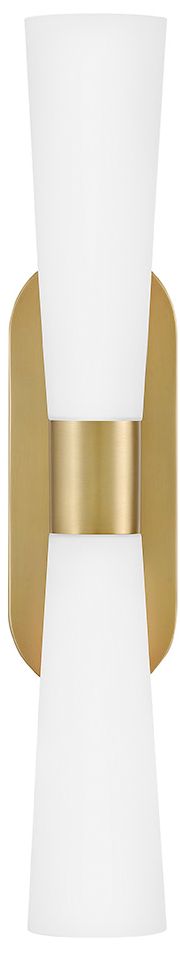 Image 2 Lark Beau Large Two Light Sconce 24" Lacquered Brass more views