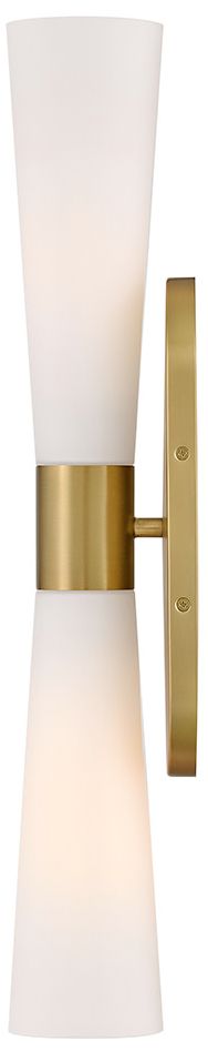 Image 6 Lark Beau Large Two Light Sconce 24" Lacquered Brass more views