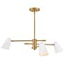 Thumbnail2 of LARK BIRDIE Three Light Convertible Mobile Single Tier Lacquered Brass more views