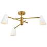 Thumbnail4 of LARK BIRDIE Three Light Convertible Mobile Single Tier Lacquered Brass more views