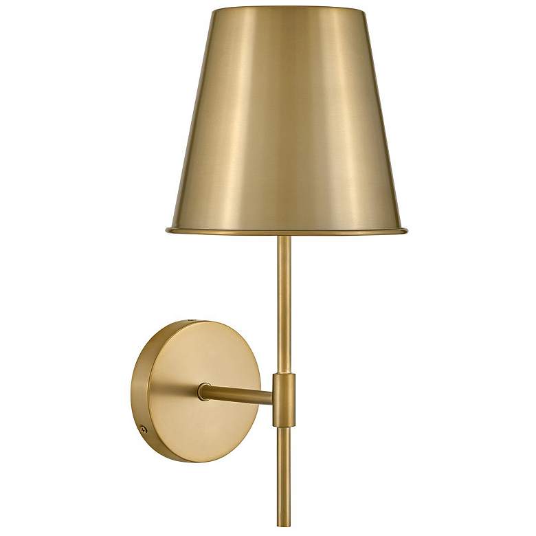 Image 1 Lark Blake Sconce Medium Single Light Sconce Lacquered Brass