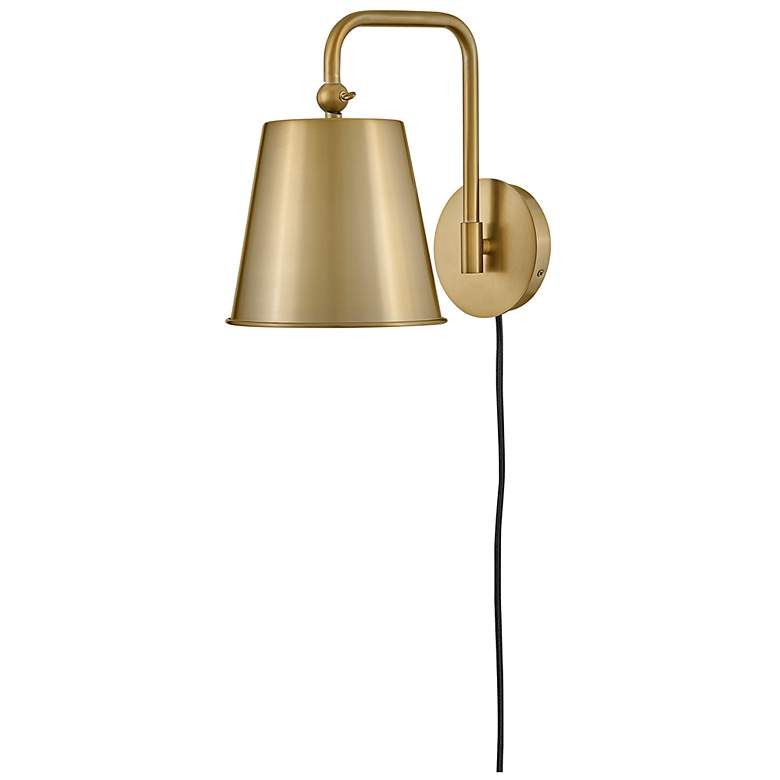 Image 2 Lark Blake Sconce Medium Single Light Sconce Lacquered Brass more views