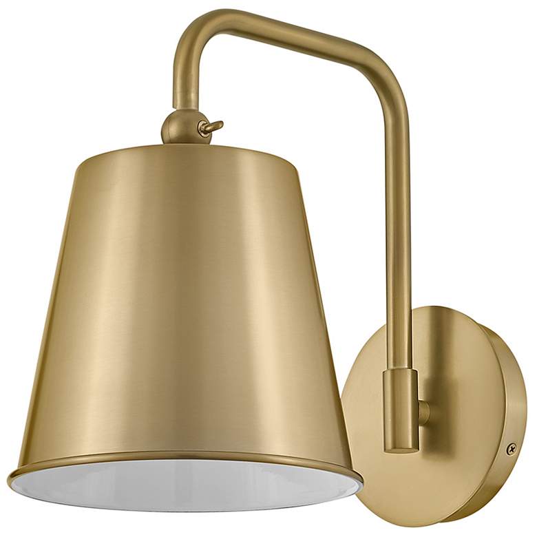 Image 4 Lark Blake Sconce Medium Single Light Sconce Lacquered Brass more views