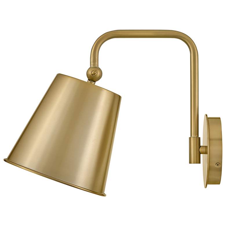 Image 6 Lark Blake Sconce Medium Single Light Sconce Lacquered Brass more views