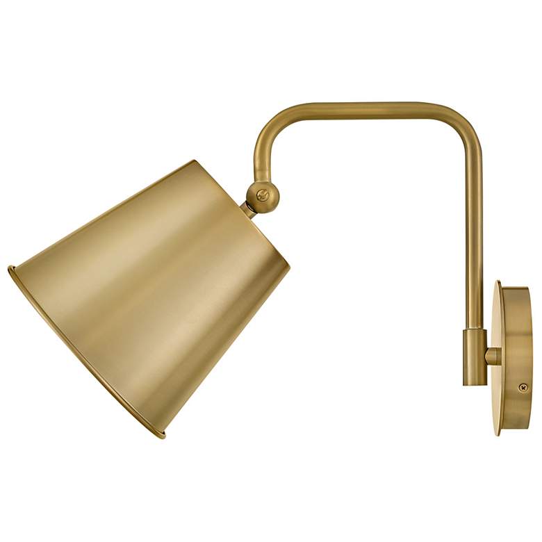 Image 7 Lark Blake Sconce Medium Single Light Sconce Lacquered Brass more views