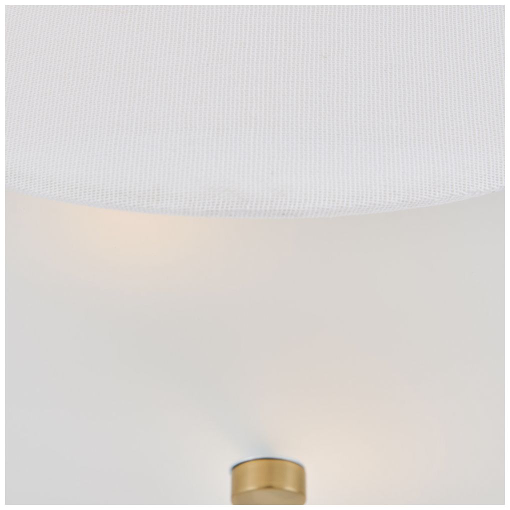 Image 4 Lark Bliss Medium Semi Flush Mount 14" Lacquered Brass more views