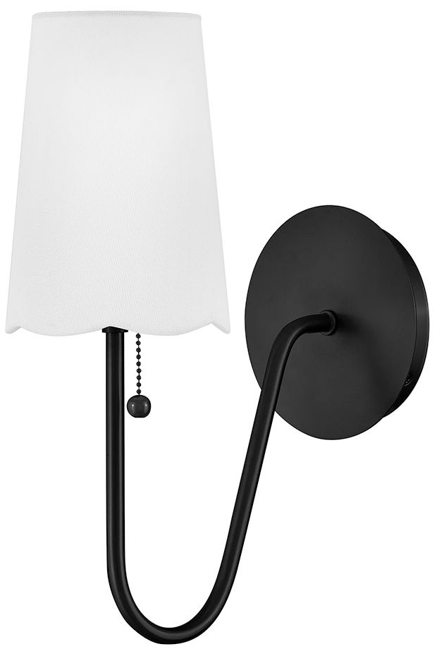 Image 2 Lark Bliss Medium Single Light Sconce 15" Black more views