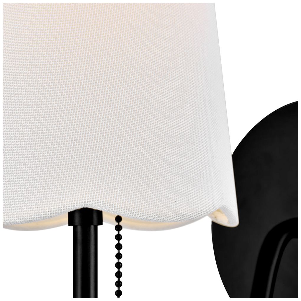 Image 3 Lark Bliss Medium Single Light Sconce 15" Black more views