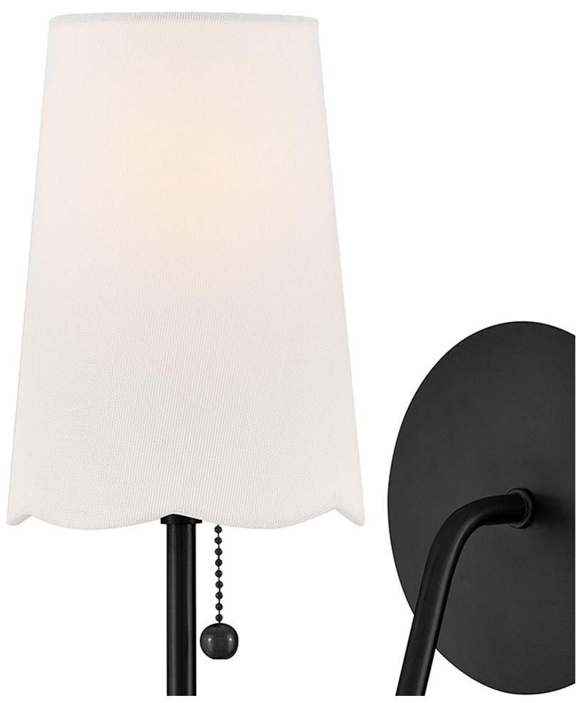 Image 5 Lark Bliss Medium Single Light Sconce 15" Black more views