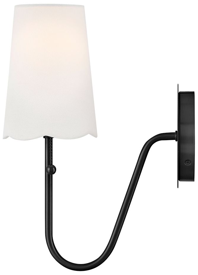 Image 7 Lark Bliss Medium Single Light Sconce 15" Black more views