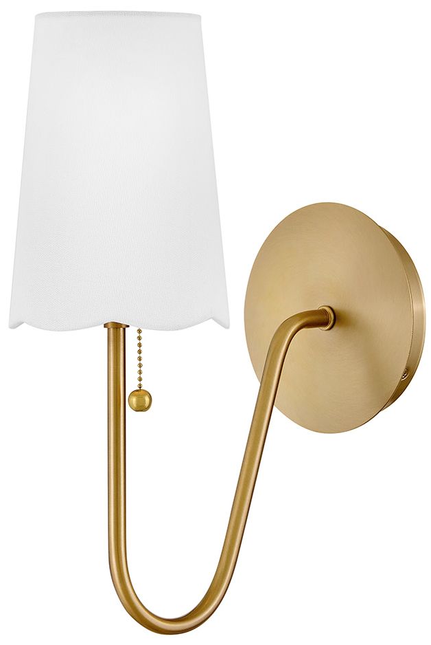 Image 2 Lark Bliss Medium Single Light Sconce 15" Lacquered Brass more views
