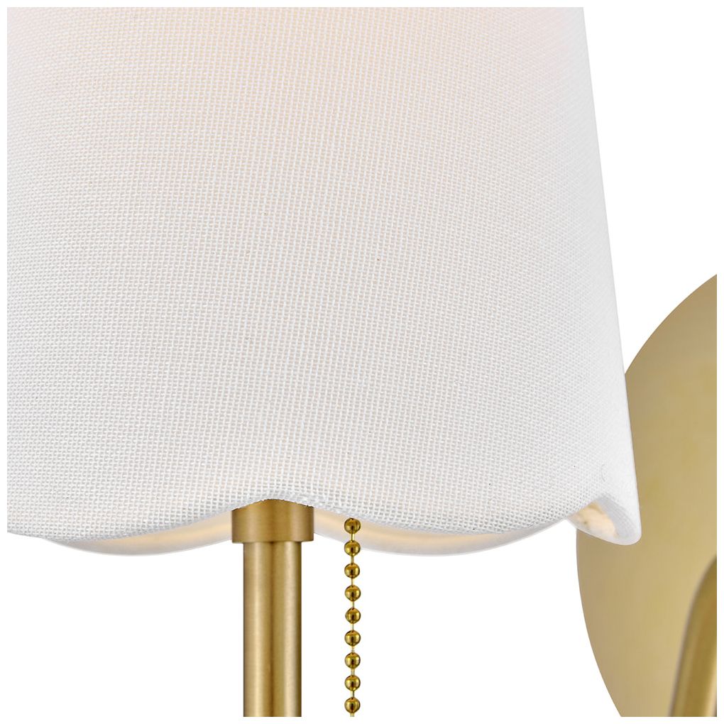 Image 3 Lark Bliss Medium Single Light Sconce 15" Lacquered Brass more views