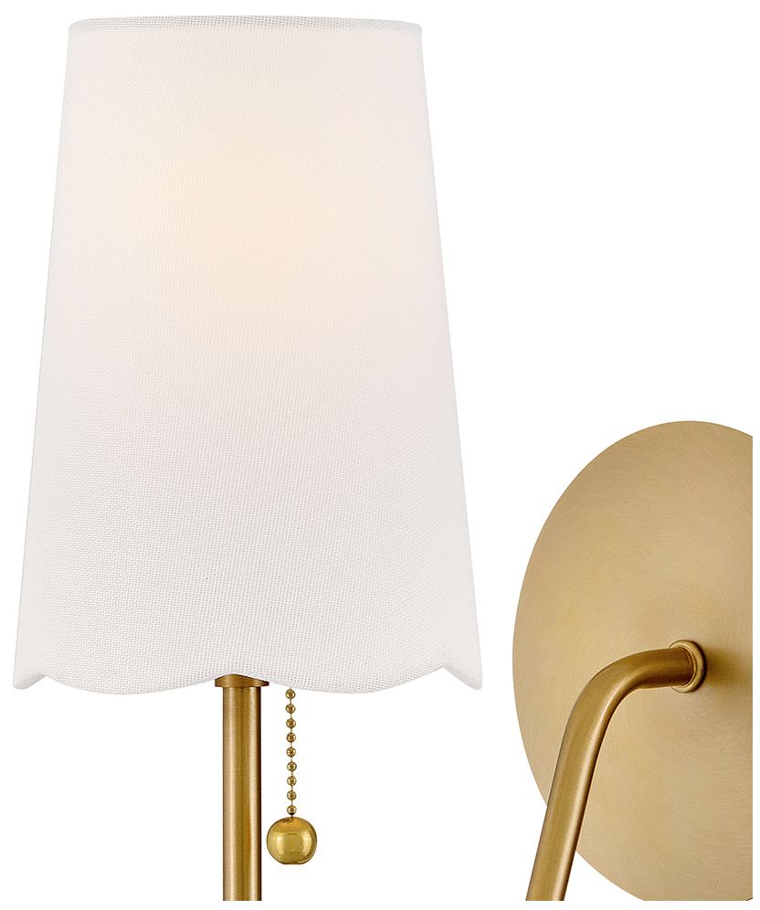 Image 5 Lark Bliss Medium Single Light Sconce 15" Lacquered Brass more views