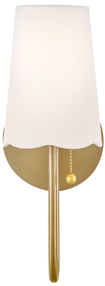 Image 6 Lark Bliss Medium Single Light Sconce 15" Lacquered Brass more views