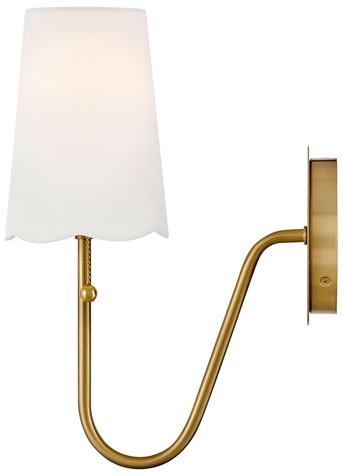 Image 7 Lark Bliss Medium Single Light Sconce 15" Lacquered Brass more views