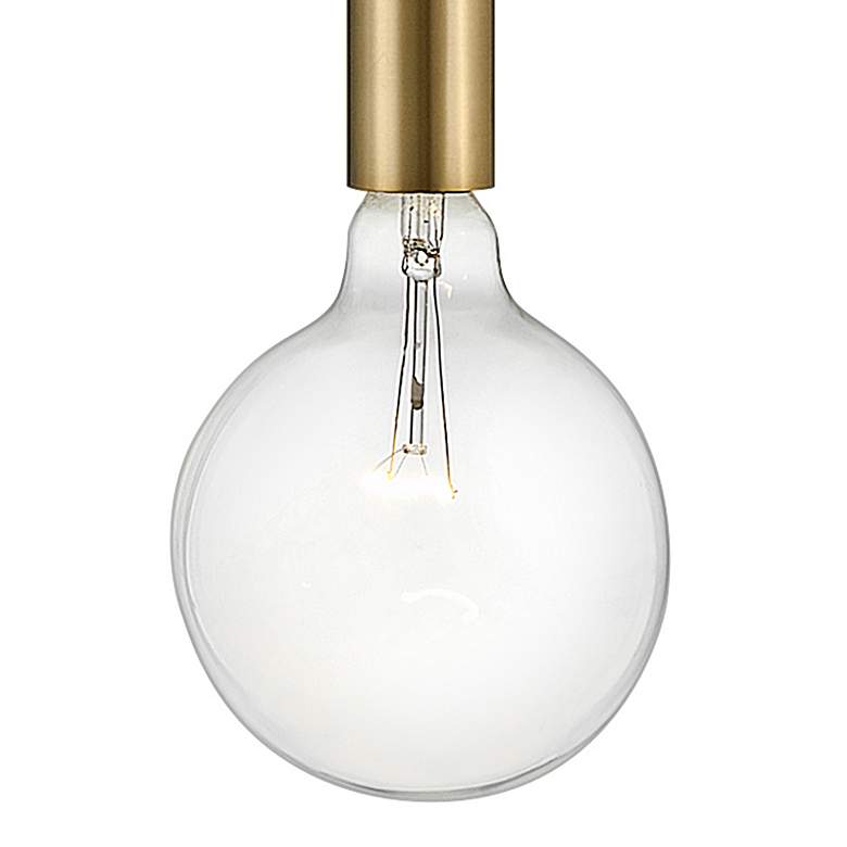 Image 3 Lark Bobbie 5 1/2" Wide Lacquered Brass Mini Pendant more views
