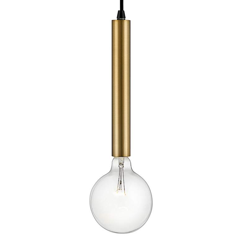 Image 6 Lark Bobbie 5 1/2" Wide Lacquered Brass Mini Pendant more views