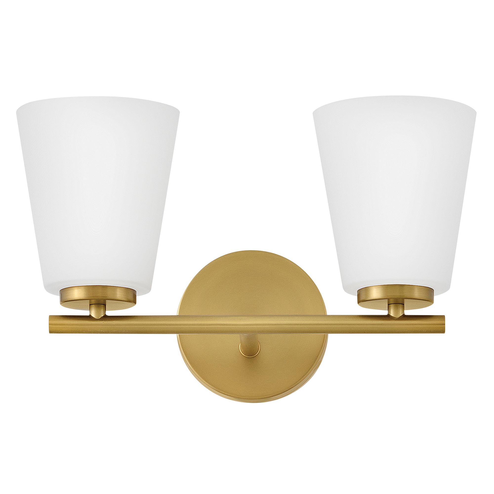 Image 3 Lark Bri Bath Small Two Light Vanity 15" Lacquered Brass more views