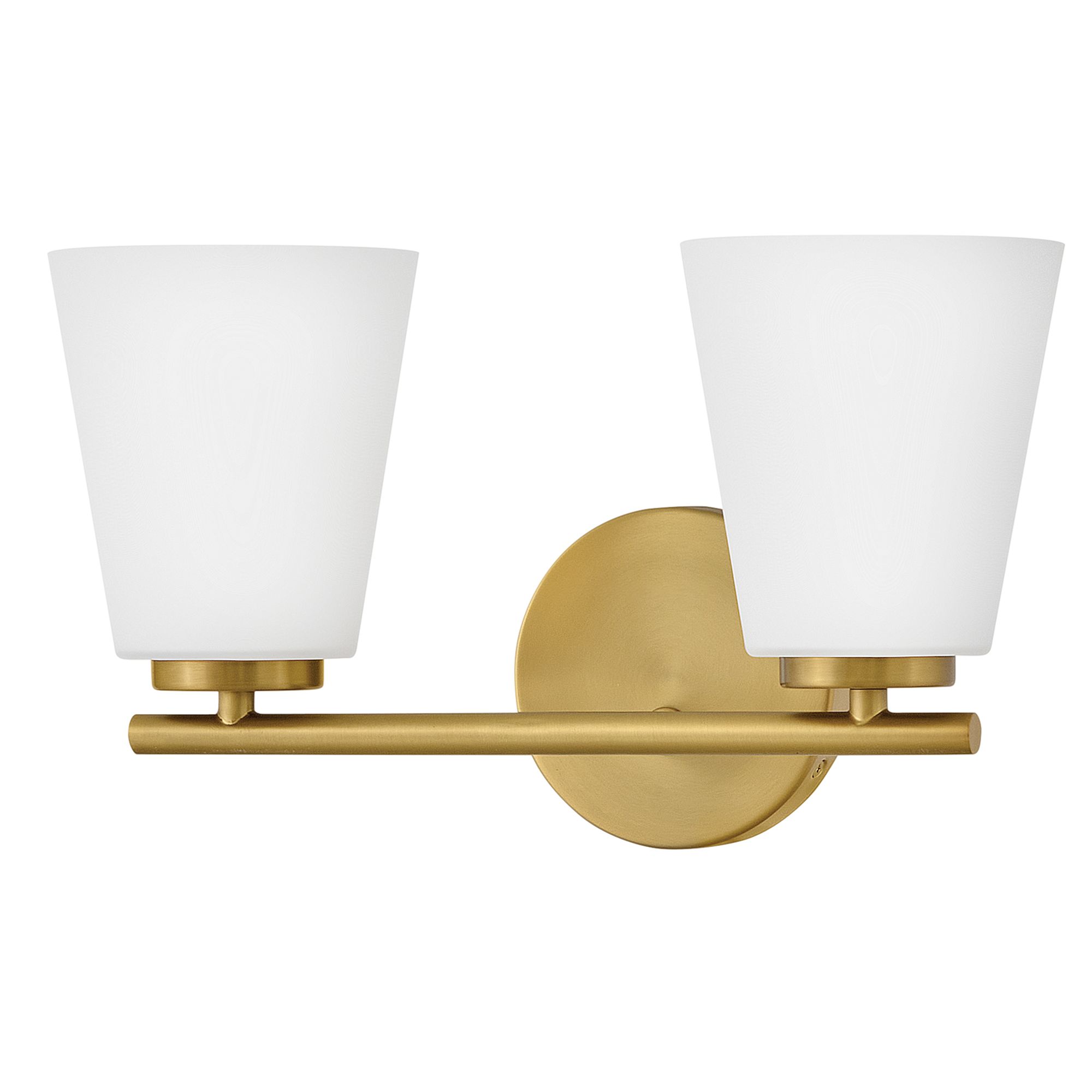 Image 4 Lark Bri Bath Small Two Light Vanity 15" Lacquered Brass more views