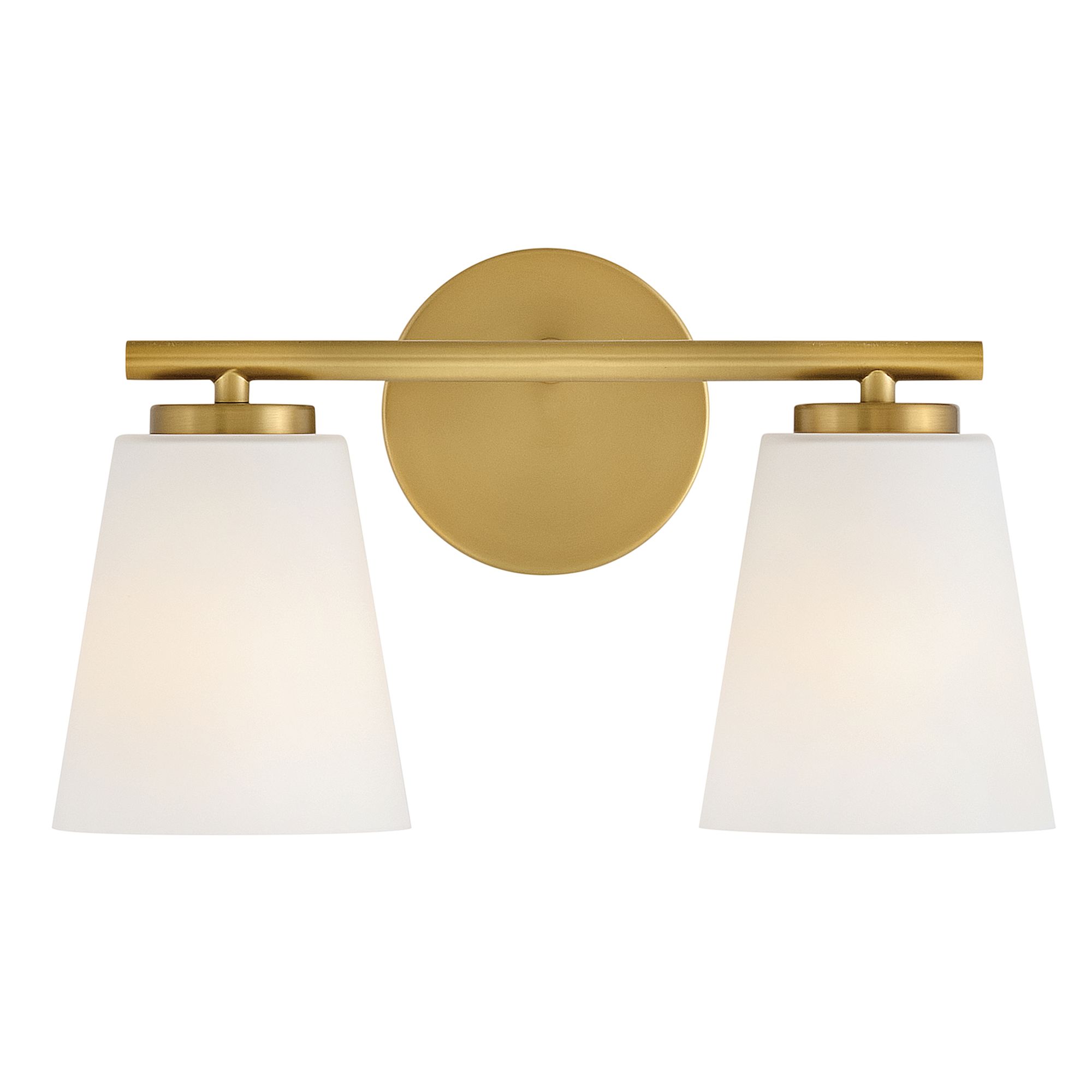 Image 7 Lark Bri Bath Small Two Light Vanity 15" Lacquered Brass more views