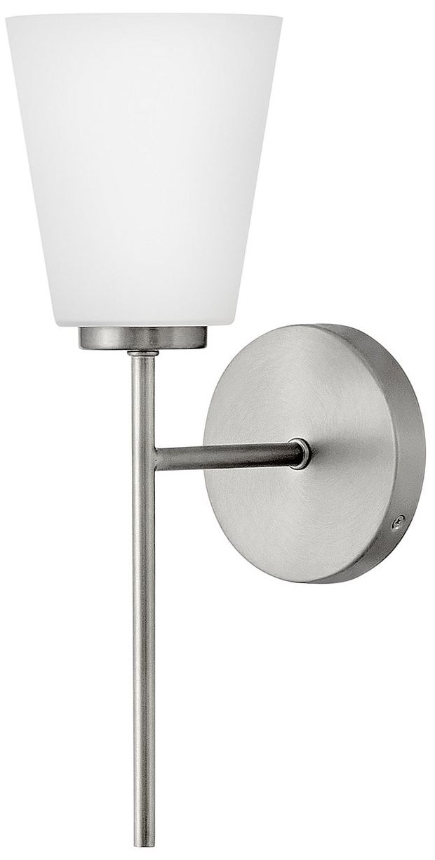 Lark Bri Medium Single Light Vanity 16" Brushed Nickel