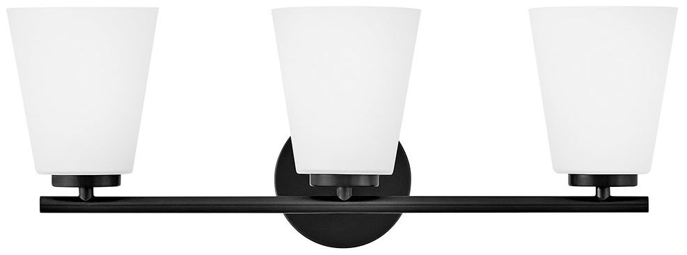 Lark Bri Medium Three Light Vanity 24" Black