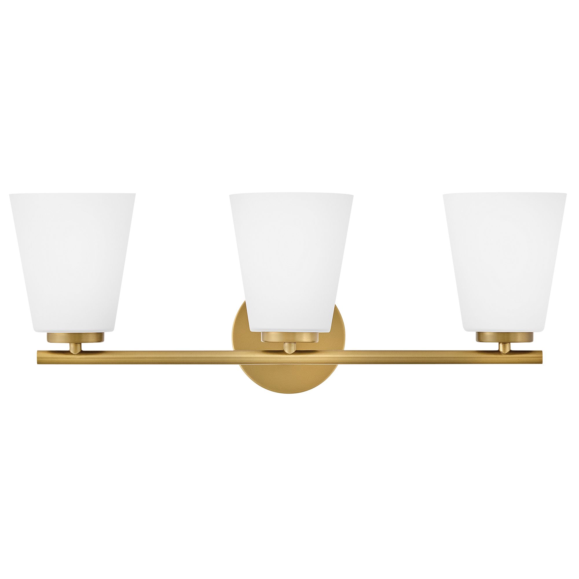 Image 2 Lark Bri Medium Three Light Vanity 24" Lacquered Brass more views