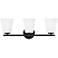 Lark Bri Medium Three Light Vanity Black