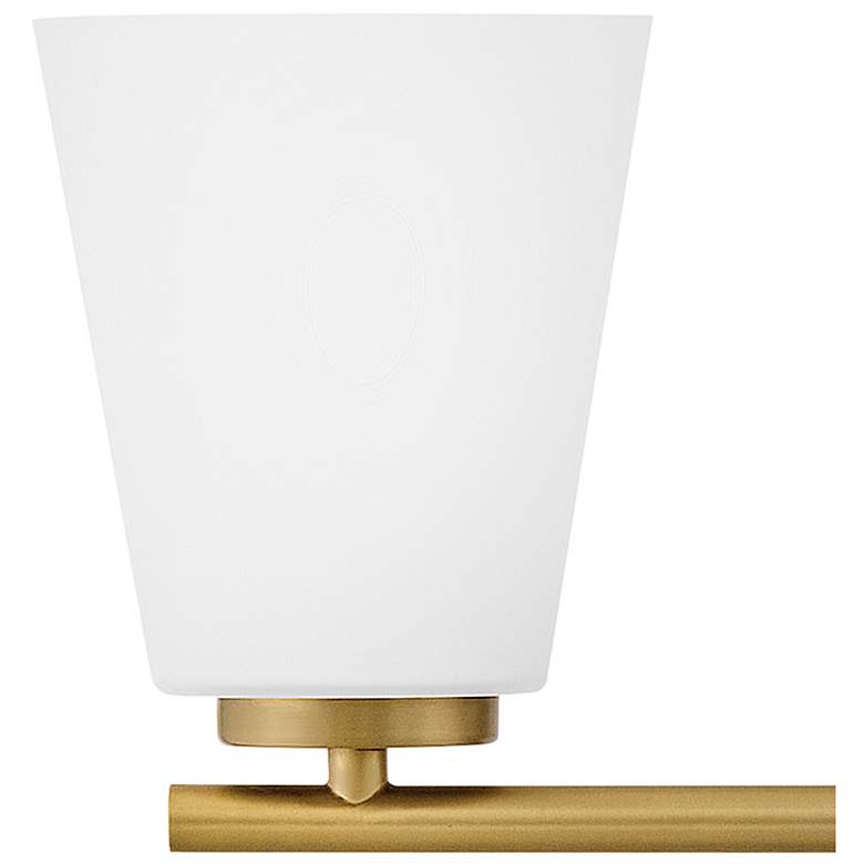 Image 5 Lark Bri Medium Three Light Vanity Lacquered Brass more views
