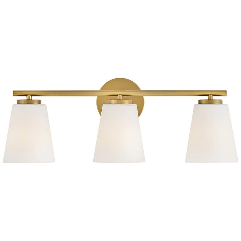 Image 7 Lark Bri Medium Three Light Vanity Lacquered Brass more views