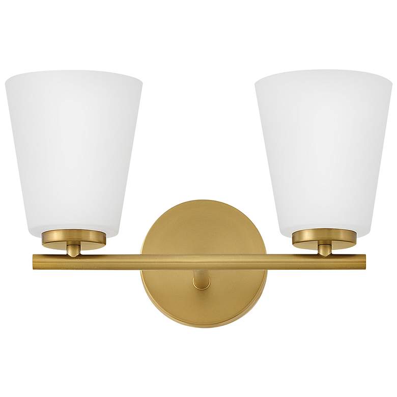 Image 3 Lark Bri Small Two Light Vanity Lacquered Brass more views