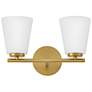 3_Lark Bri Small Two Light Vanity Lacquered Brass more views