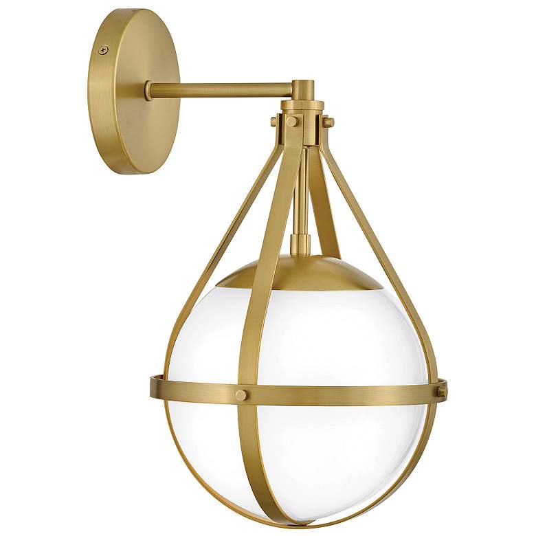 Image 1 Lark Colby Small Single Light Sconce Lacquered Brass
