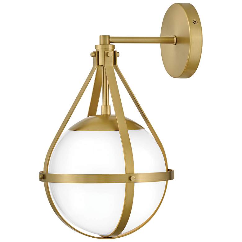 Image 2 Lark Colby Small Single Light Sconce Lacquered Brass more views