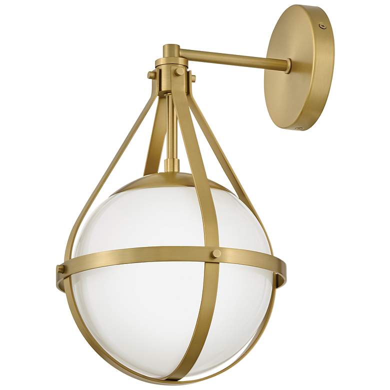 Image 3 Lark Colby Small Single Light Sconce Lacquered Brass more views