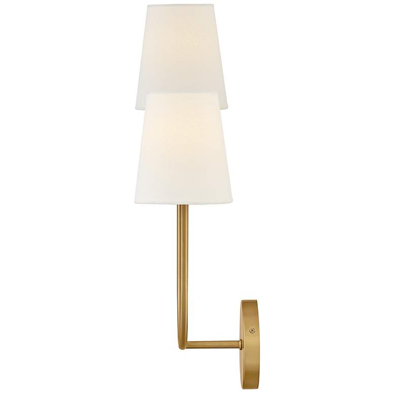 Image 6 Lark Cora Interior Large Two Light Sconce 12.75" Lacquered Brass more views