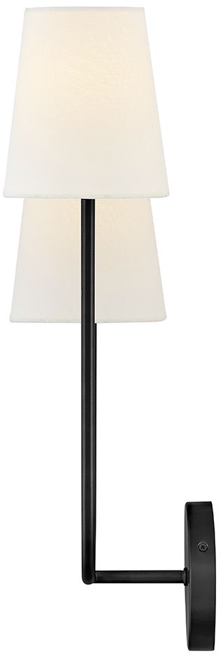 Image 6 Lark Cora Interior Large Two Light Sconce 22" Black more views